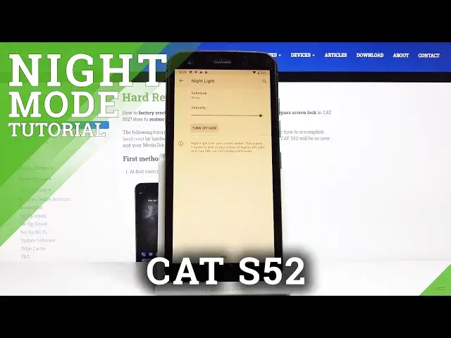 'Video thumbnail for How to Activate Night Mode in CAT S52 – Eye Protection Mode'