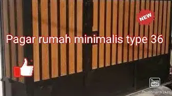 'Video thumbnail for Pagar rumah minimalis type 36 Kisaran Harga 2,5 Jta'