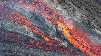 'Video thumbnail for Lava flow on Stromboli island morning 10 Aug 2014'