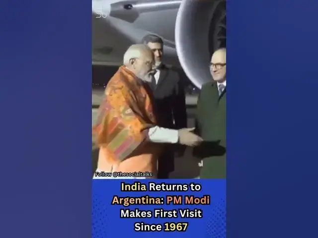 'Video thumbnail for India Returns to Argentina: PM Modi Makes First Visit Since 1967'