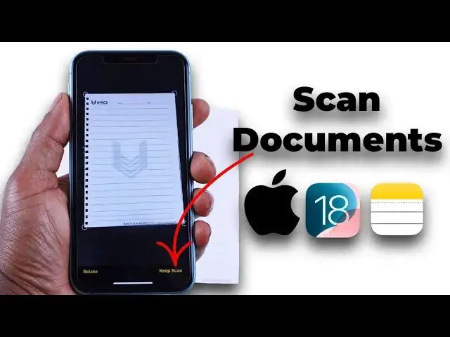 'Video thumbnail for How To Scan Documents On iPhone iOS 18'