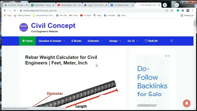 'Video thumbnail for Calculator to Calculate weight of steel rod whose length is in Inch, Feet Meter etc. |'