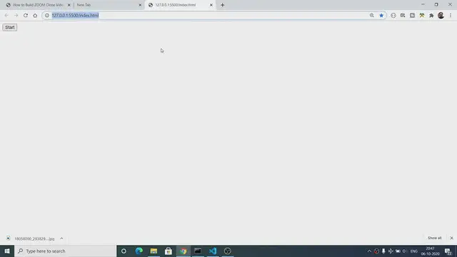 'Video thumbnail for Build a Zoom Clone Video Chat Web App in HTML5 CSS3 and Javascript Full Project 2021-22'