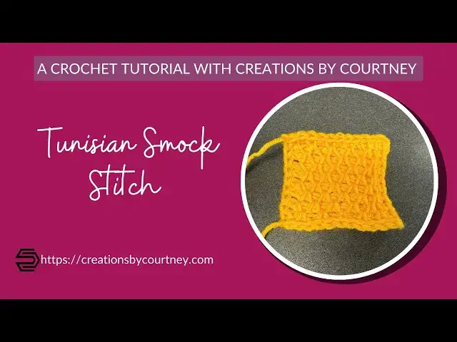 'Video thumbnail for How to crochet the Tunisian Smock Stitch'