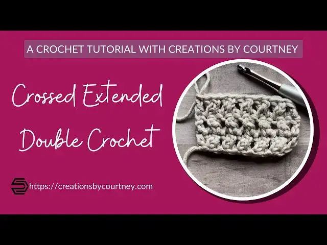 'Video thumbnail for How to Crochet the Crossed Extended Double Crochet #crochetutorial'