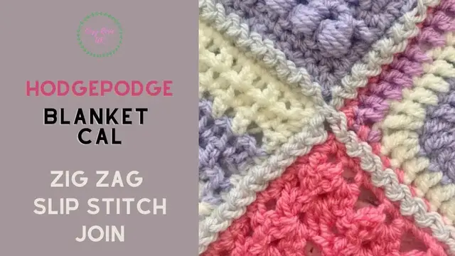 'Video thumbnail for Zig Zag Slip Stich Join | Hodgepodge Blanket CAL'