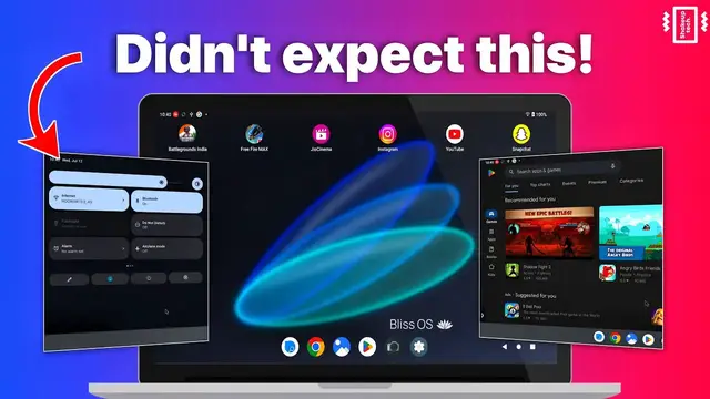 'Video thumbnail for Bliss OS 15 *ANDROID 12L* Best Android OS? INSTALL & Review!'