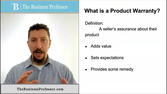 'Video thumbnail for Marketing - What is Product Warranty?'