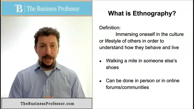 'Video thumbnail for Marketing - What is Ethnography?'