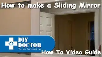'Video thumbnail for How to make a sliding bathroom mirror'