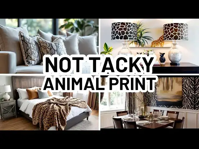 'Video thumbnail for 10 NOT TACKY WAYS TO USE ANIMAL PRINT IN YOUR HOME - Animal Print Decor Ideas'