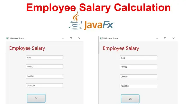'Video thumbnail for Employee Salary Calculation using JavaFx'