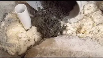'Video thumbnail for How to Patch Concrete Around Shower Drain'