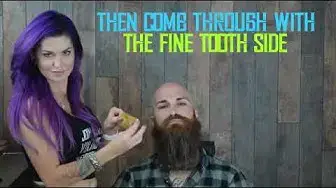 'Video thumbnail for How to use the Beard Brush & Comb Set | RestOviebelle'