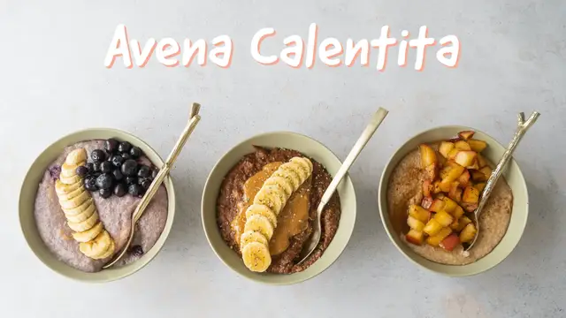 'Video thumbnail for Avena calentita 3 recetas de desayunos saludables'