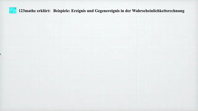 'Video thumbnail for Ereignis und Gegenereignis Beispiele'