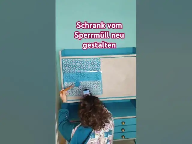'Video thumbnail for Upcycling 🎨 Schrank vom Sperrmüll neu gestalten 🌸 #springonshorts'