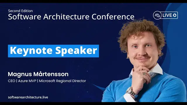 'Video thumbnail for Keynote by Magnus Martensson at Software Architecture Conference 2023'