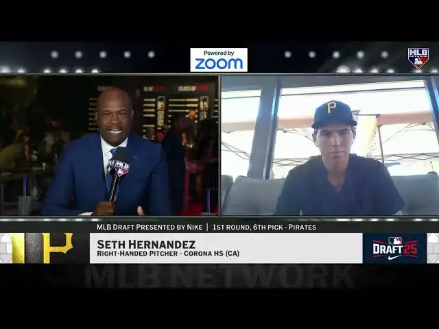 'Video thumbnail for Seth Hernandez Talks About Being Drafted 6th Overall in 2025 MLB Draft!'
