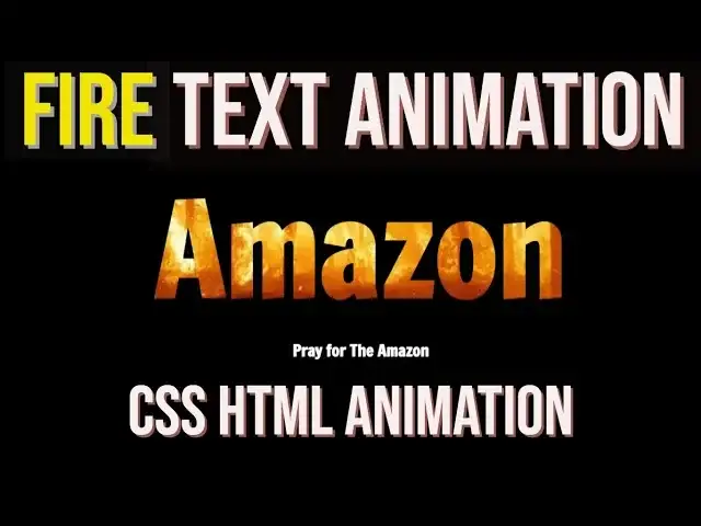 'Video thumbnail for Fire Text Animation Effect - HTML CSS Animation'