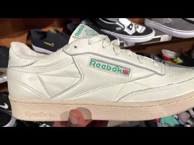 'Video thumbnail for Quick look At The Reebok Club C 85 Vintage White Chalk Green  & Where To Buy'