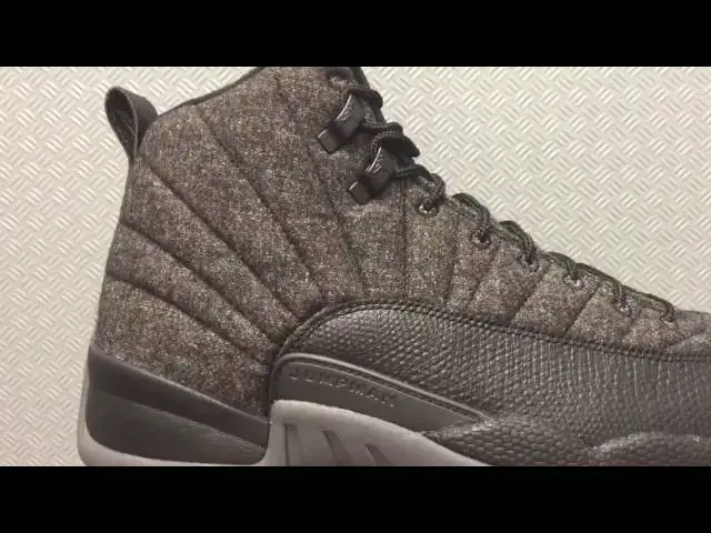 'Video thumbnail for Air Jordan 12 XII Retro Wool Quick look'