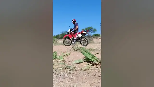 'Video thumbnail for Honda XR650L U-Turn Fail While Practicing #shorts'