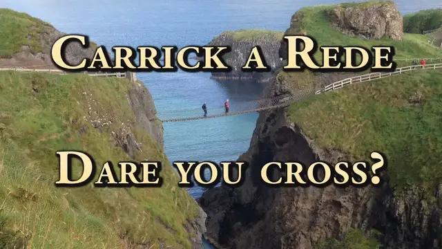 'Video thumbnail for Carrick a Rede Rope Bridge - what it's like to walk across'