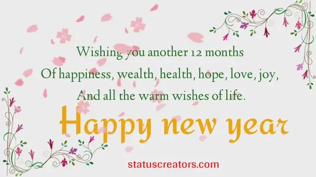 'Video thumbnail for Warm wishes of life happy new year 2023'