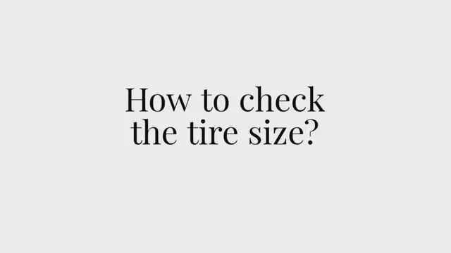 'Video thumbnail for How To Read Any Tire's Size?'
