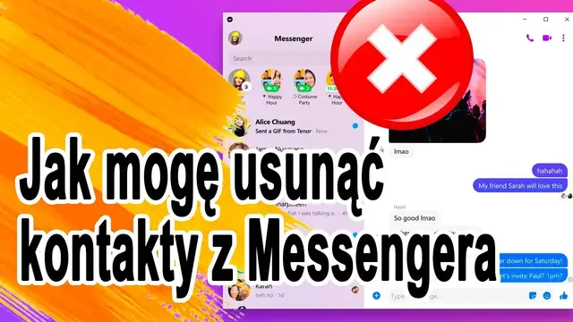 'Video thumbnail for Jak mogę usunąć kontakty z Messengera'
