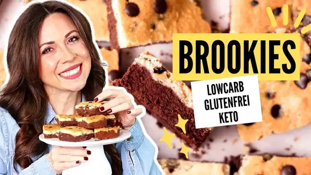'Video thumbnail for So machst du die besten Brookies 😍 | Low Carb | Keto| Glutenfrei | Abnehmen'