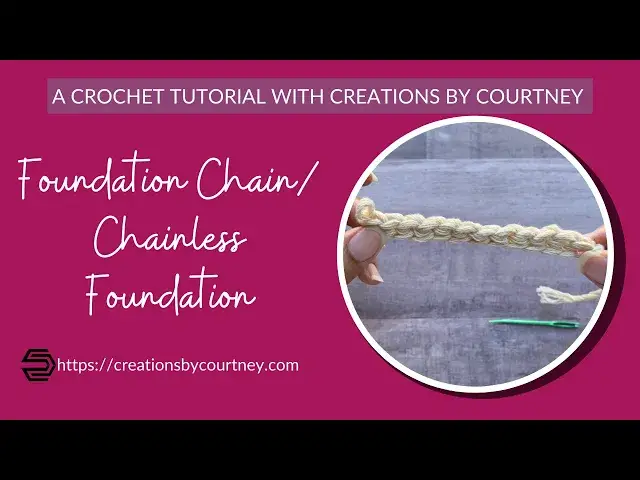 'Video thumbnail for How to crochet a Foundation Slip Stitch/ Chainless Foundation'