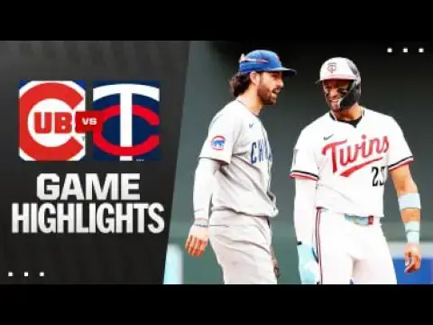 'Video thumbnail for Chicago Cubs at Minnesota Twins Full-Game Highlights! | 07/10/2025'