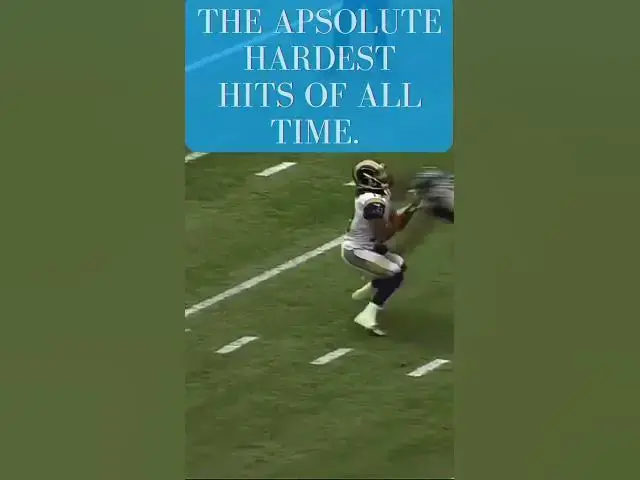 'Video thumbnail for The absolute hardest hits in the nfl#nfl#nfllive#football'