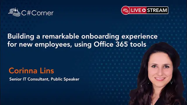 'Video thumbnail for Building a remarkable onboarding experience for new employees, using Office 365 tools'