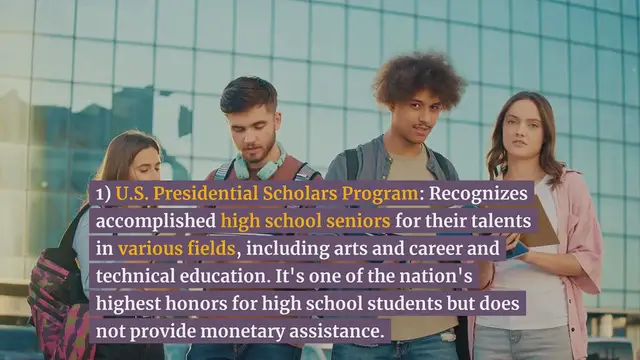 'Video thumbnail for 10 Scholarships for High School Students in USA'