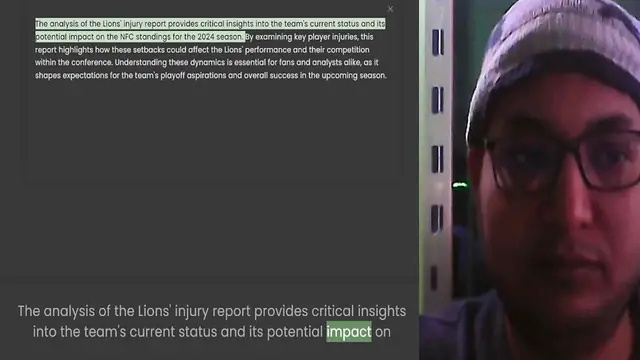 'Video thumbnail for The analysis of the Lions' injury report provides critical insights into the team's current status and its potential impact on the NFC standings for the 2024 season. By examining key player injuries, this report highlights how these setba'
