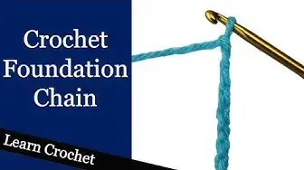 'Video thumbnail for Learn the Crochet Foundation Chain - Beginner Course: Lesson #5'