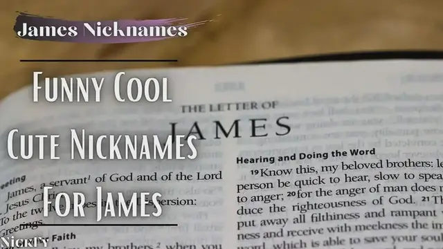 'Video thumbnail for James Nicknames | 202+ Funny Cool Jim Nicknames For James'