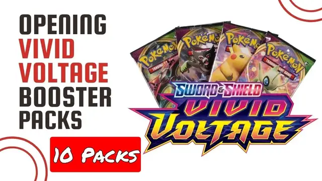 'Video thumbnail for Pokemon TCG 10 Packs of Vivid Voltage Opening'