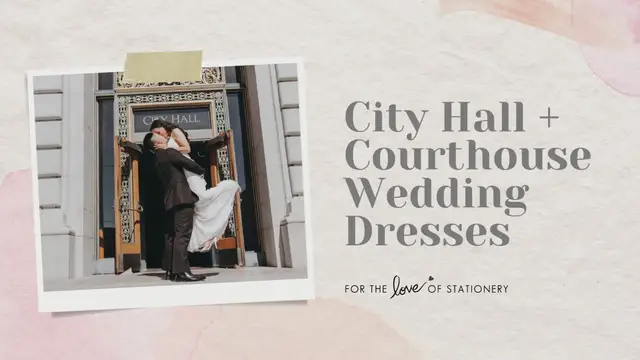 'Video thumbnail for Best City Hall Wedding Dresses Online'