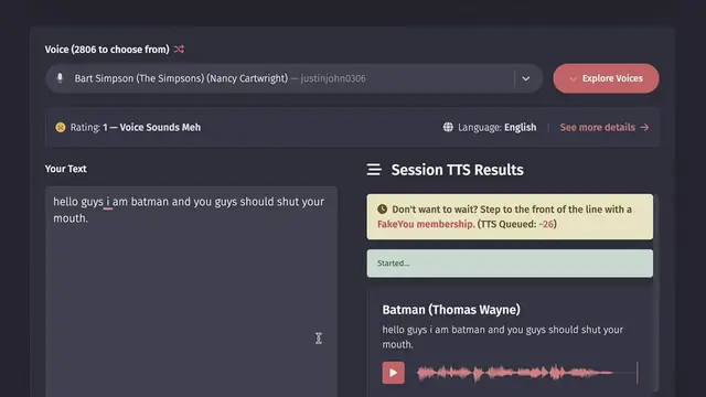 'Video thumbnail for Free Ai powered voice changer - sound like any celebrity'