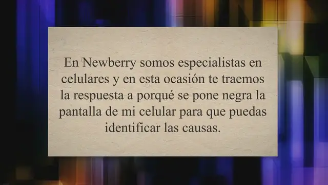 'Video thumbnail for ¿Porqué se pone la pantalla negra de mi celular?'