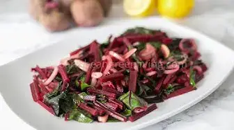 'Video thumbnail for Easy Sauteed Beet Greens | Caribbean Green Living'