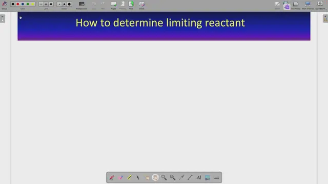 'Video thumbnail for How to determine limiting reactant'