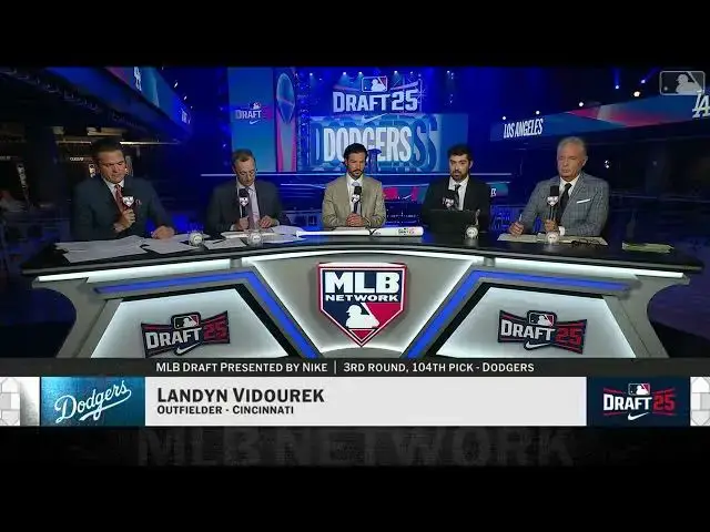 'Video thumbnail for Los Angeles Dodgers Select Landyn Vidourek with No. 104 Pick in 2025 MLB Draft!'