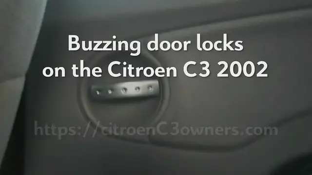 'Video thumbnail for Demo of Buzzing door locks on a Citroen C3'
