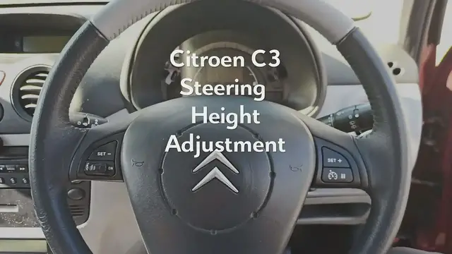 'Video thumbnail for Citroen C3 steering height adjustment (rake height)'