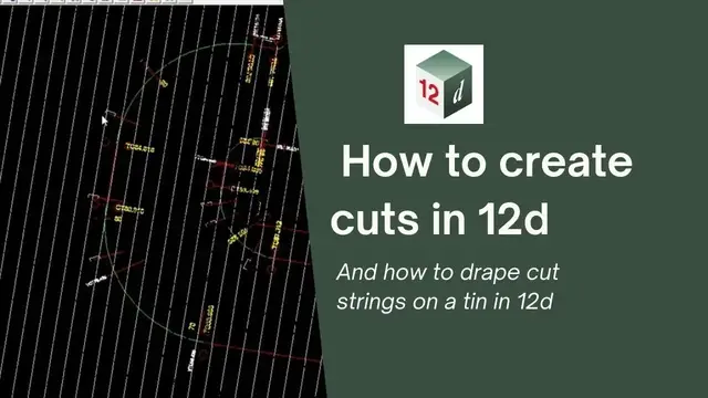 'Video thumbnail for How to create cut strings in 12d'